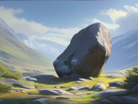 在一片静谧的山谷中，隐藏着一块被岁月遗忘的石头，它静静地躺在那里，仿佛在诉说着一个古老的故事。这就是影石，一块看似普通却又蕴含着无尽奥秘的石头